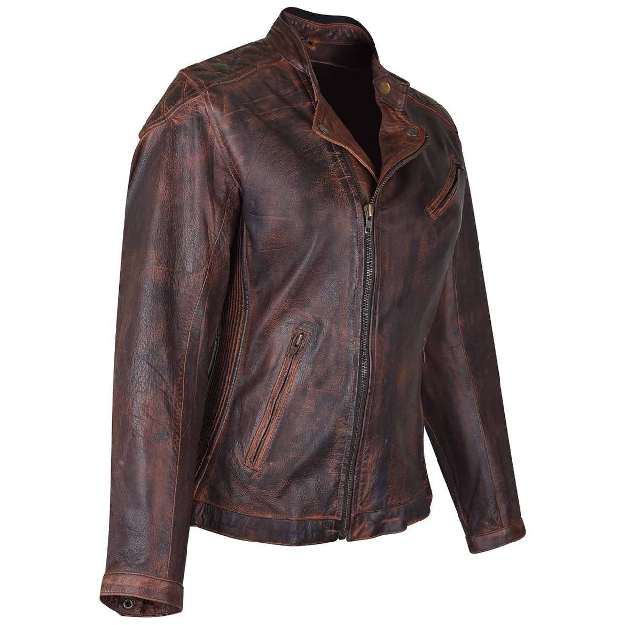 High Mileage HML621VB Women's Vintage Brown Lady Biker Motorcycle