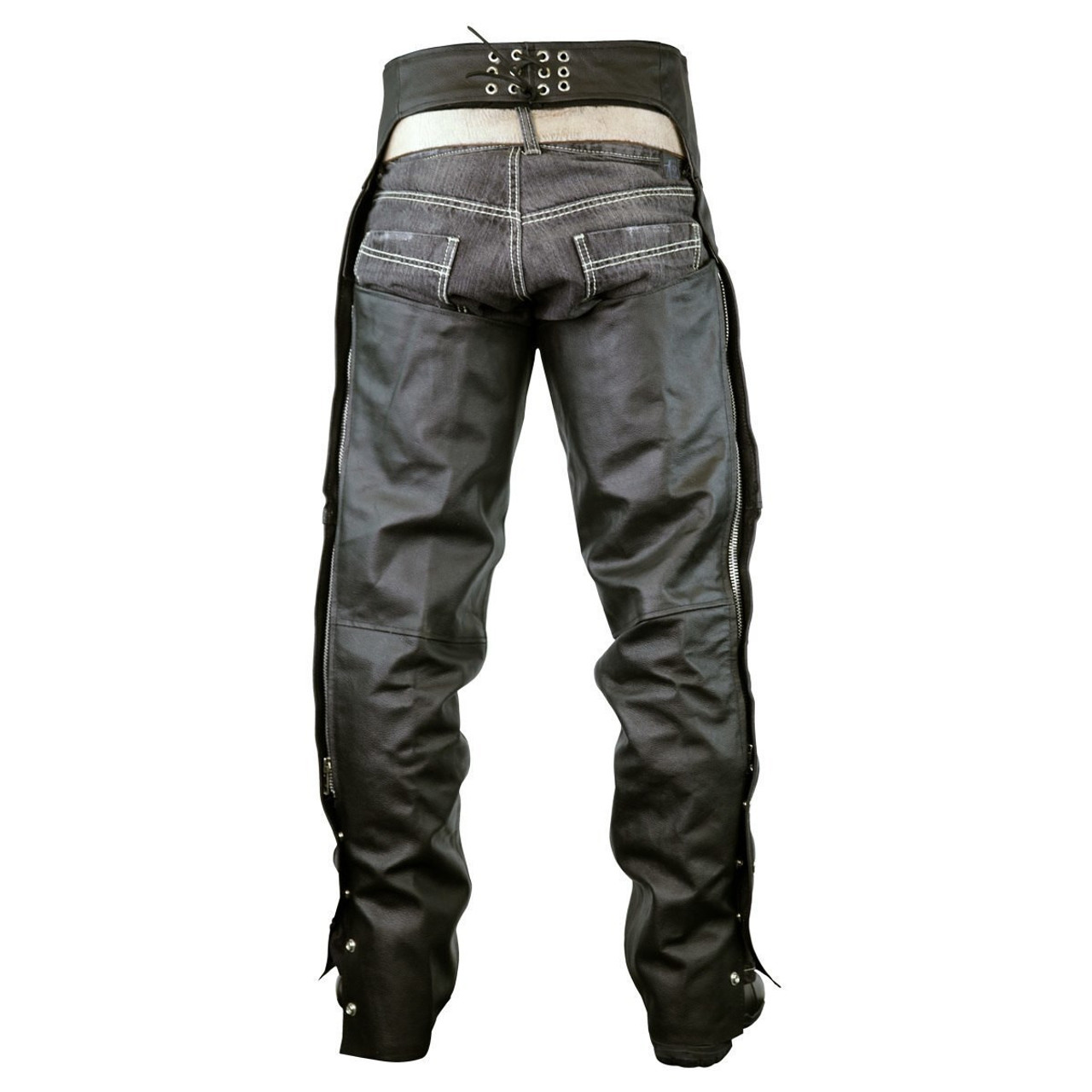 Womens Silver Leather Motorcycle Chaps Pants XXXS | Motorcycle chaps, Chaps,  Women