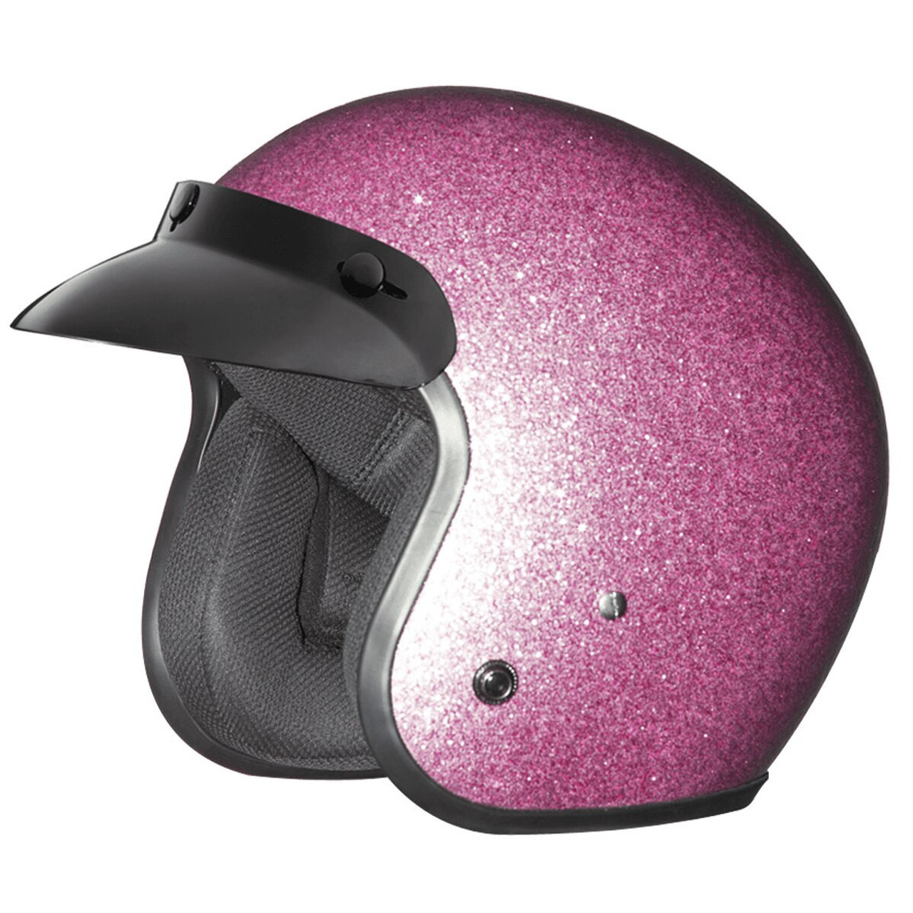 purple metal flake helmet