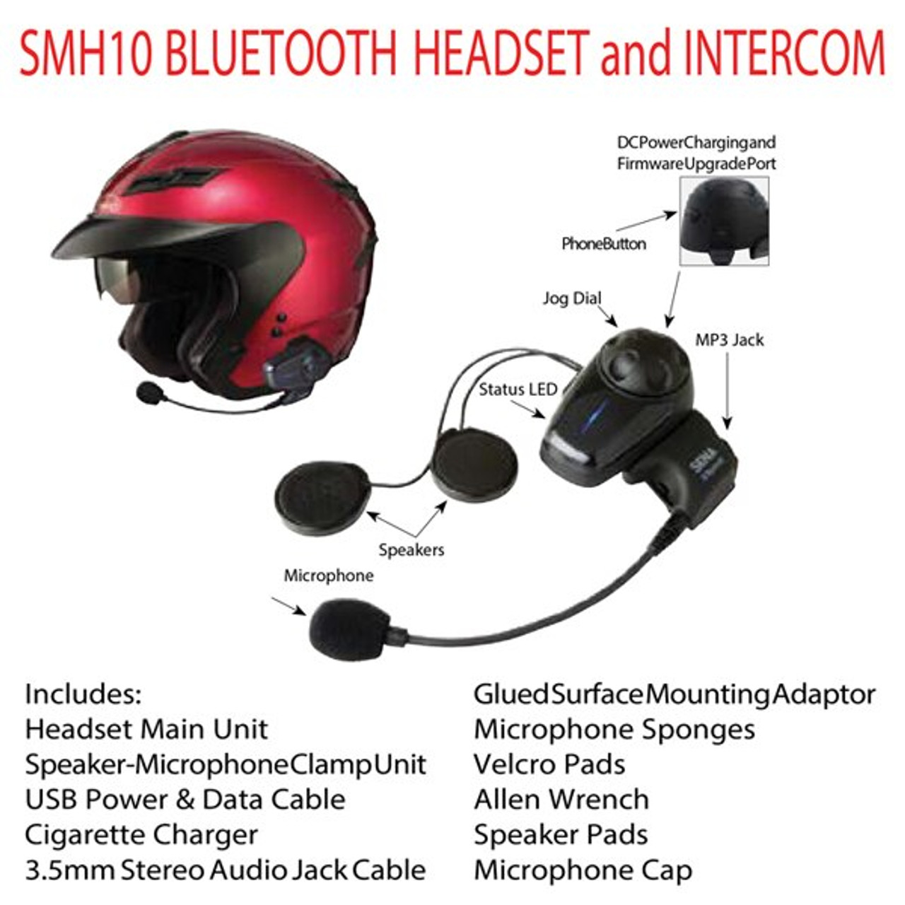 Sena SMH 10 Dual Bluetooth Headset and Intercom