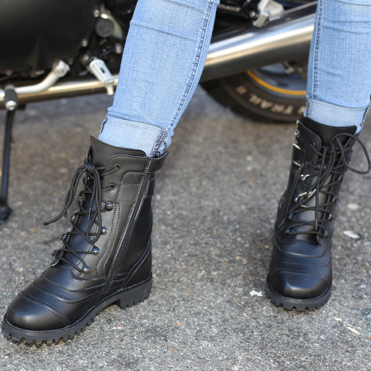 womens combat style boots