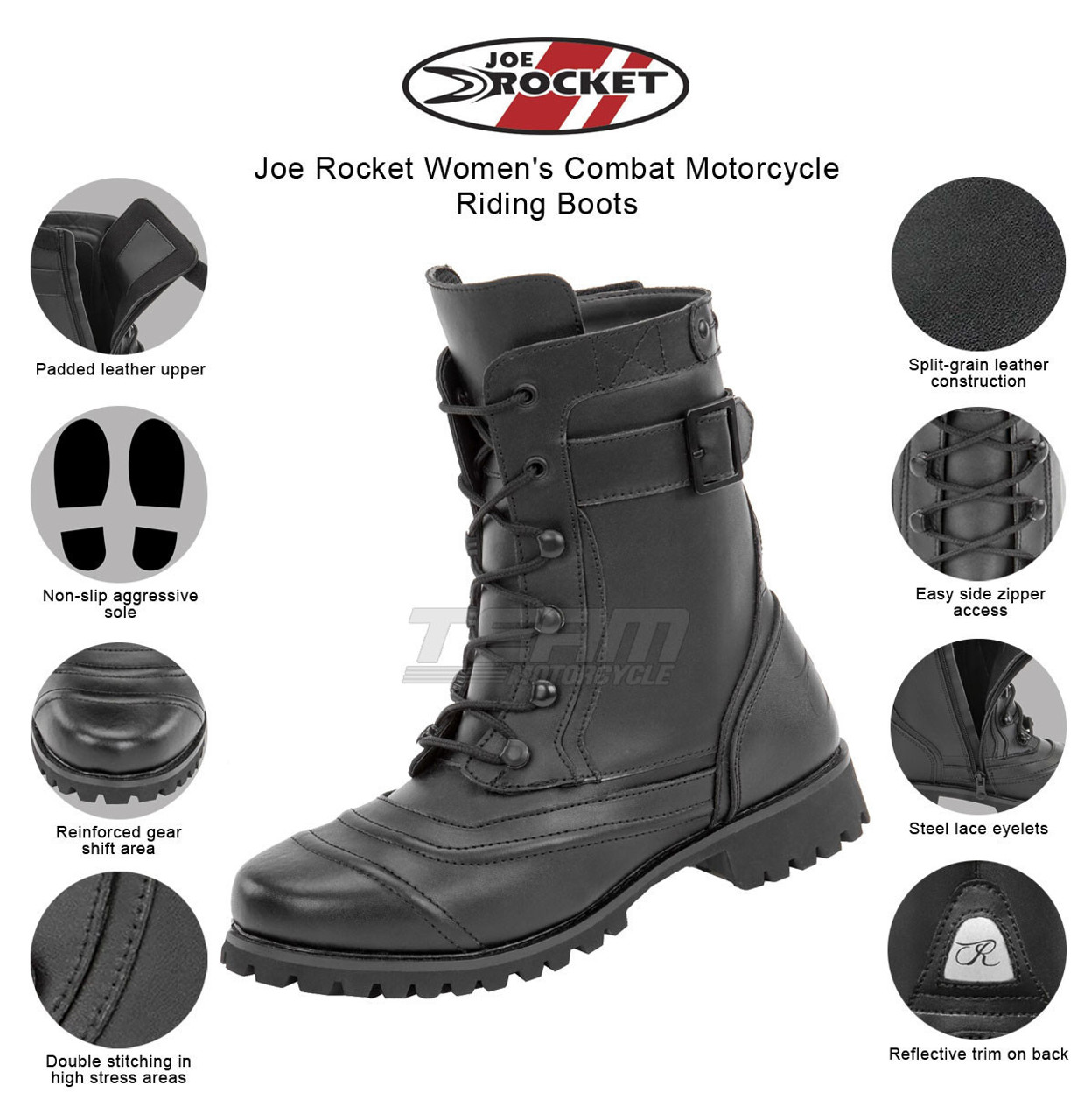 combat motorcycle boots