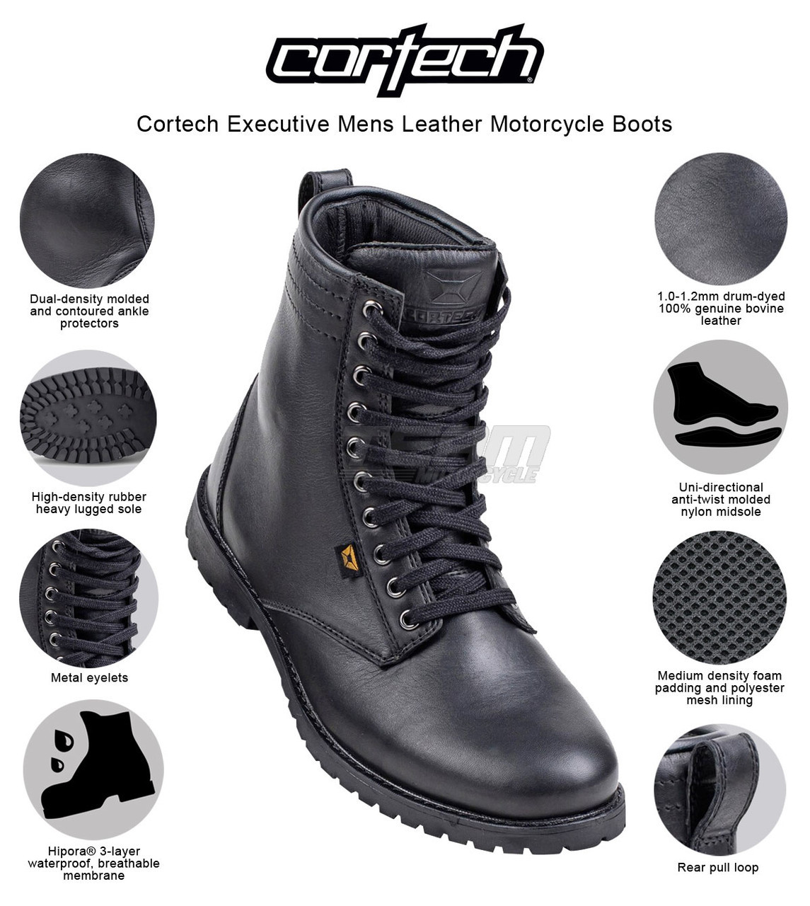 mens leather motorcycle boots