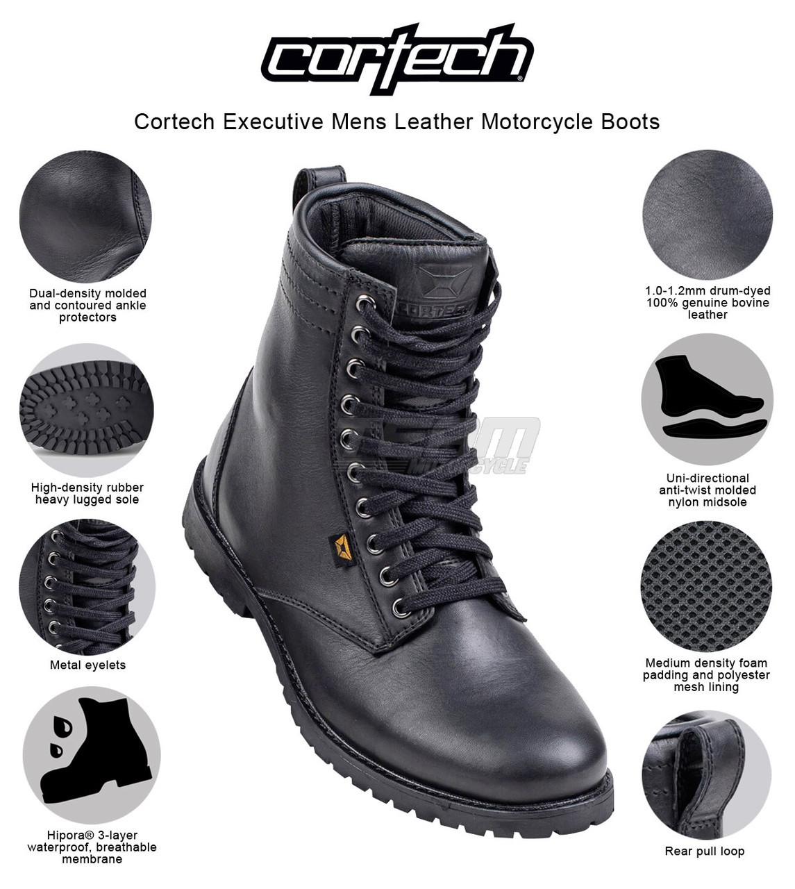 mens waterproof motorcycle boots