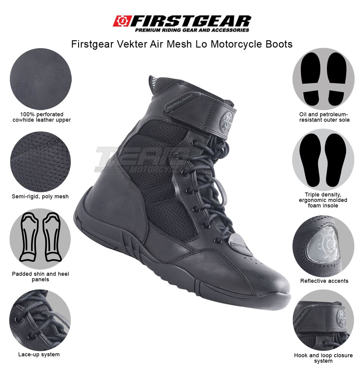 firstgear mesh lo boots