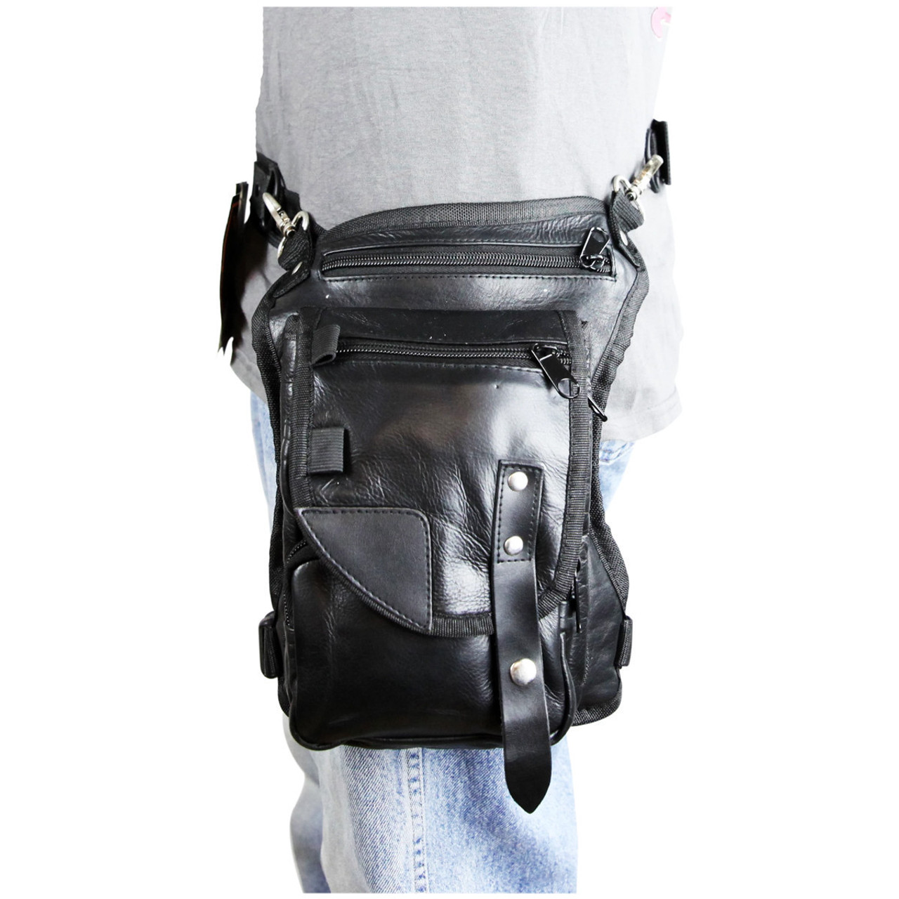 Carbonado Vector Black Thigh Bag - Gear and Throttle House