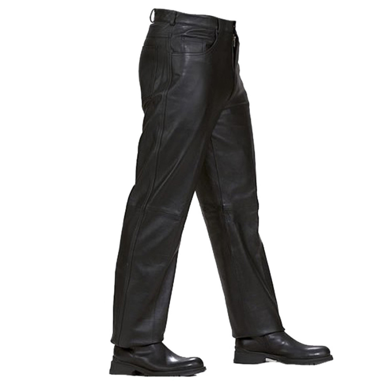 black pants leather