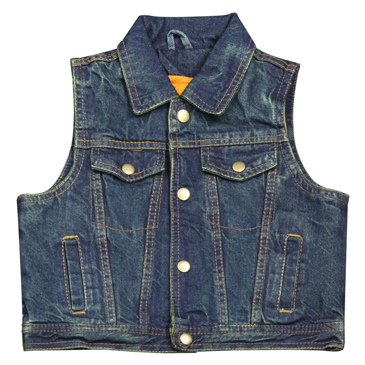 girls denim vest