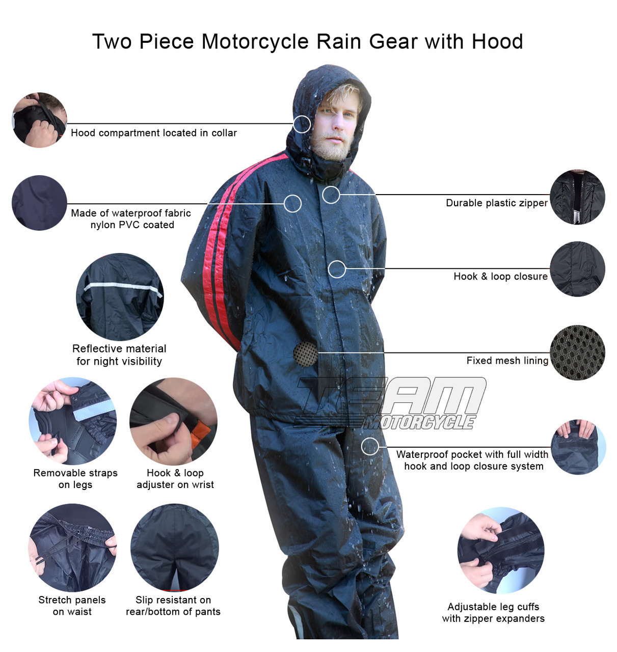 rainwear, waterproof pant, motorcycle waterproof suit