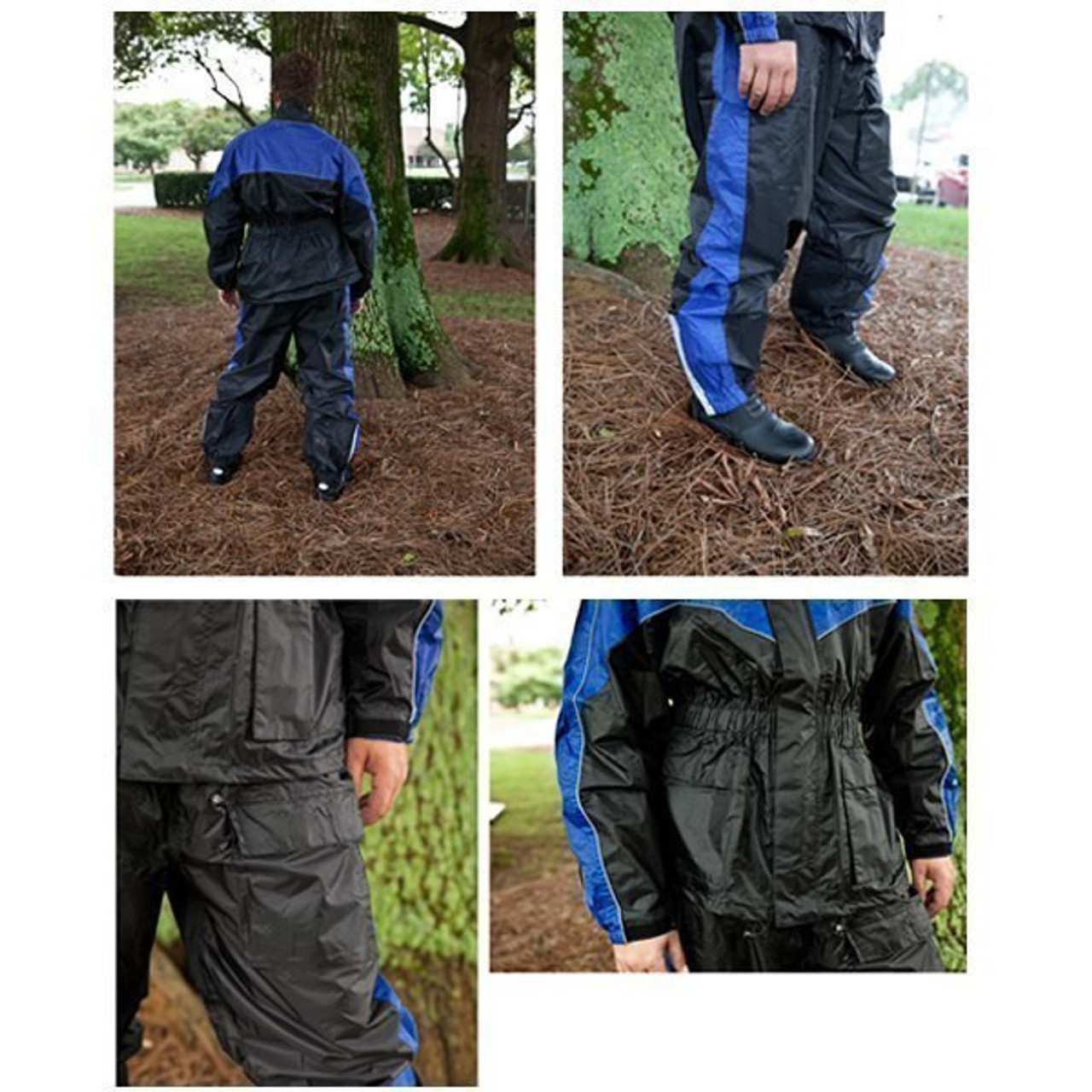 Thunder Under RS5001 Mens and Womens Two Piece Rainsuit Motorcycle