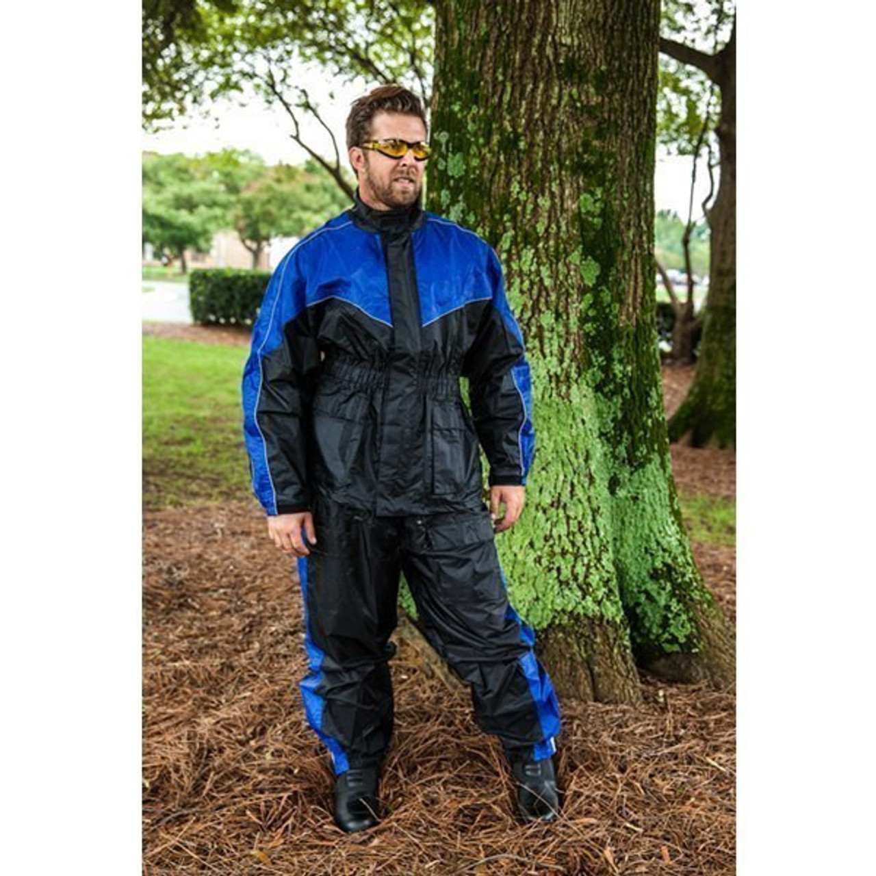 Thunder Under RS5001 Mens and Womens Two Piece Rainsuit Motorcycle Rain Gear  - Team Motorcycle