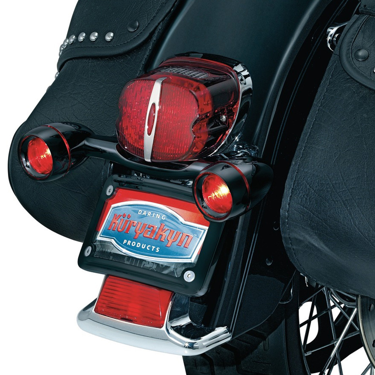 Kuryakyn Bullet Light Rear Turn Signal Bar For Harley Davidsons Motorcycles