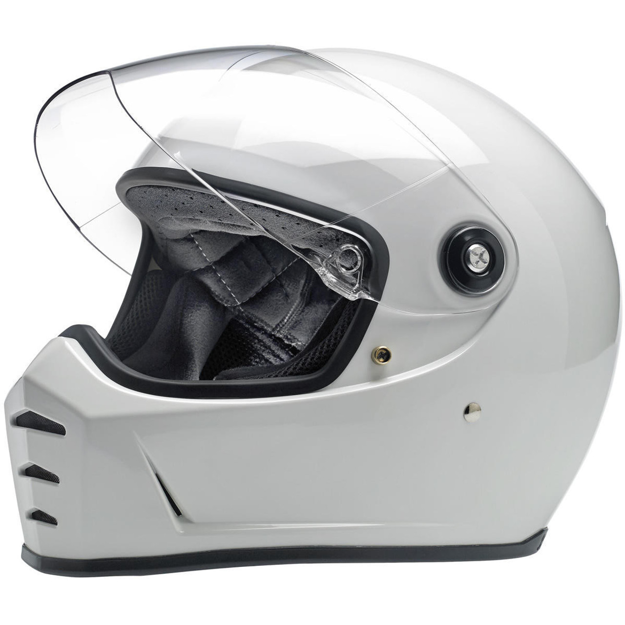 Biltwell Lane Splitter Gloss White Helmet - Team Motorcycle