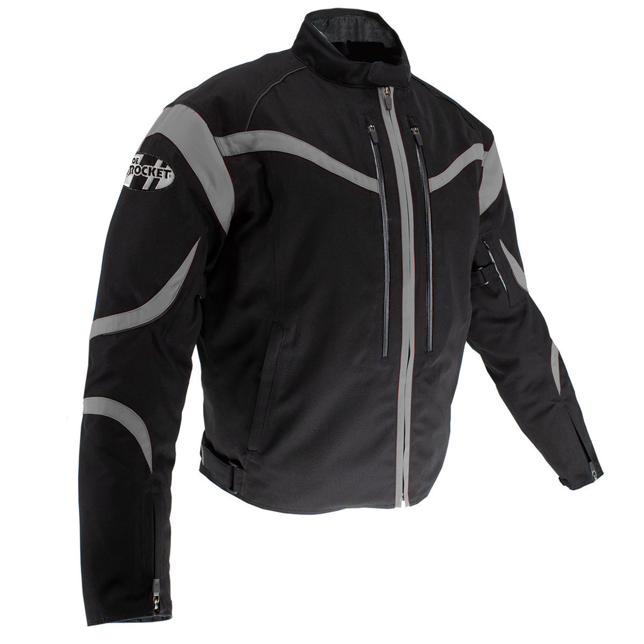 Black Suzuki Motorcycle Joe Rocket Racing Textile Jacket - Maker