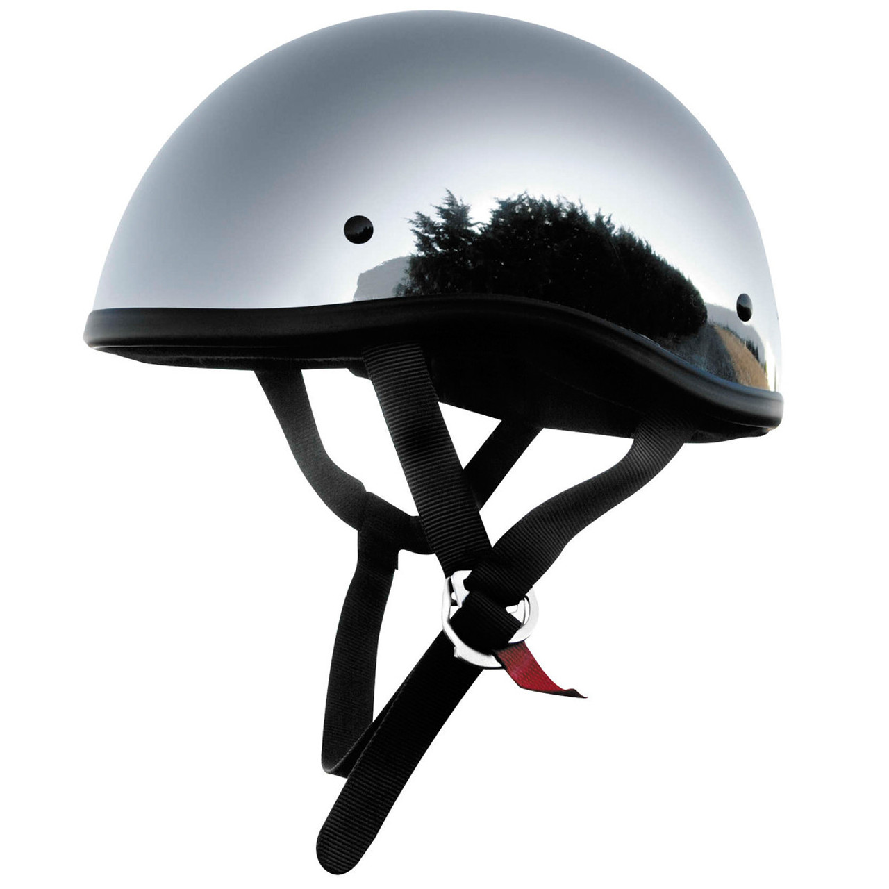 skid lid original flat black half helmet