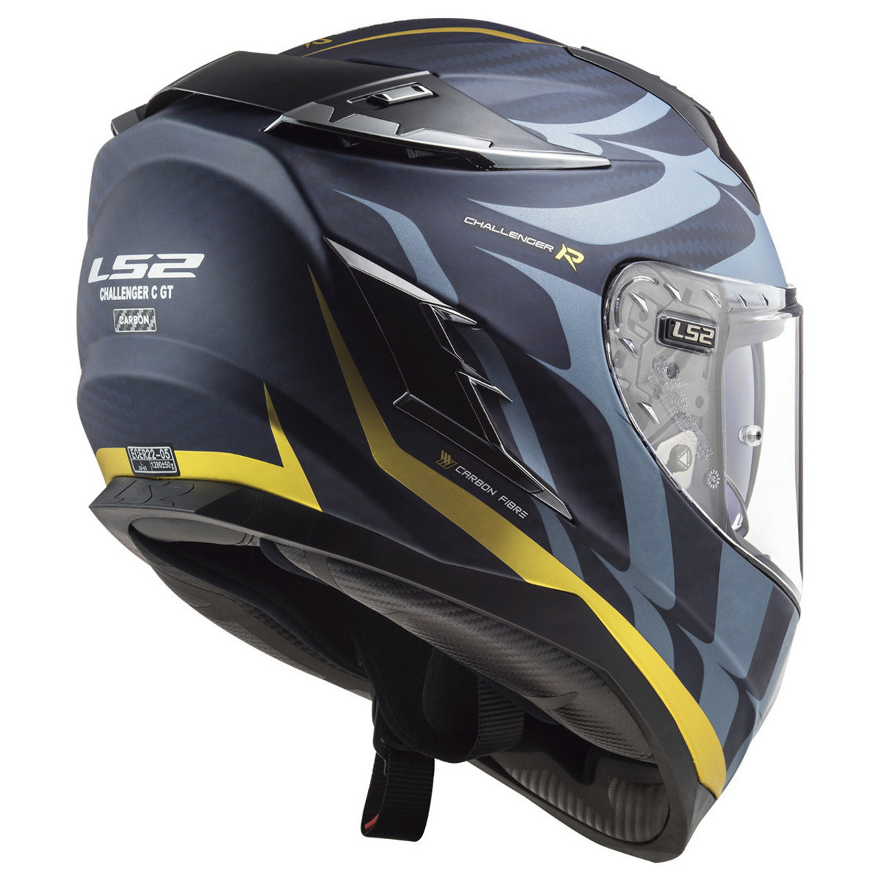 LS2 Challenger Carbon Flames Helmet - Team Motorcycle