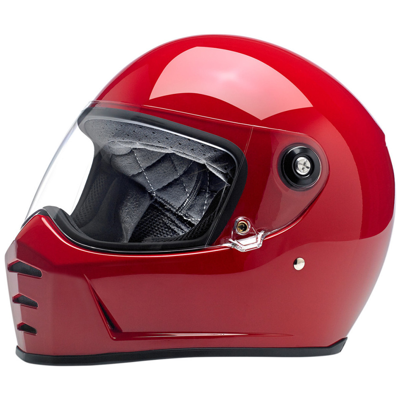 Biltwell Lane Splitter Gloss Blood Red Helmet - Team Motorcycle