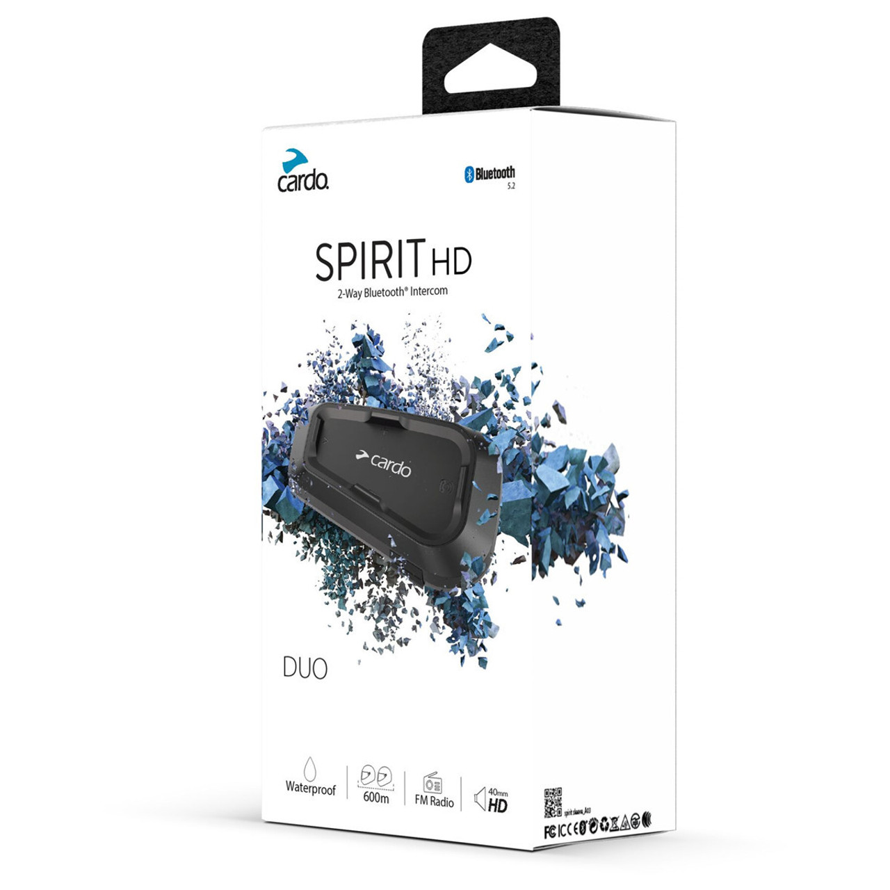 Cardo Spirit Duo Bluetooth Communication Headset Dual Pack at MXstore