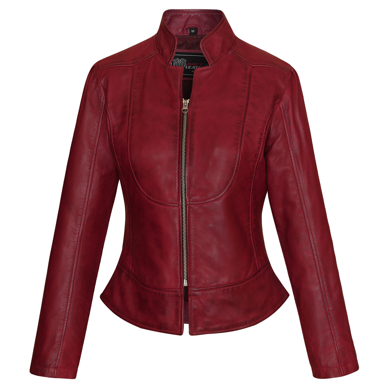 Ladies leather shop jackets