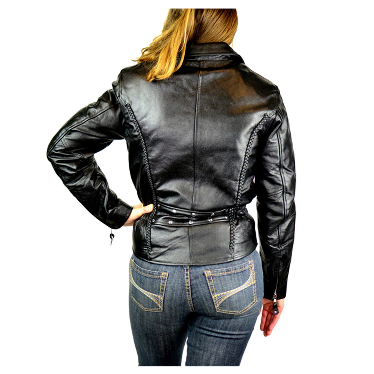 Detour 8307 Women's Leather Motorcycle Jacket - Team Motorcycle