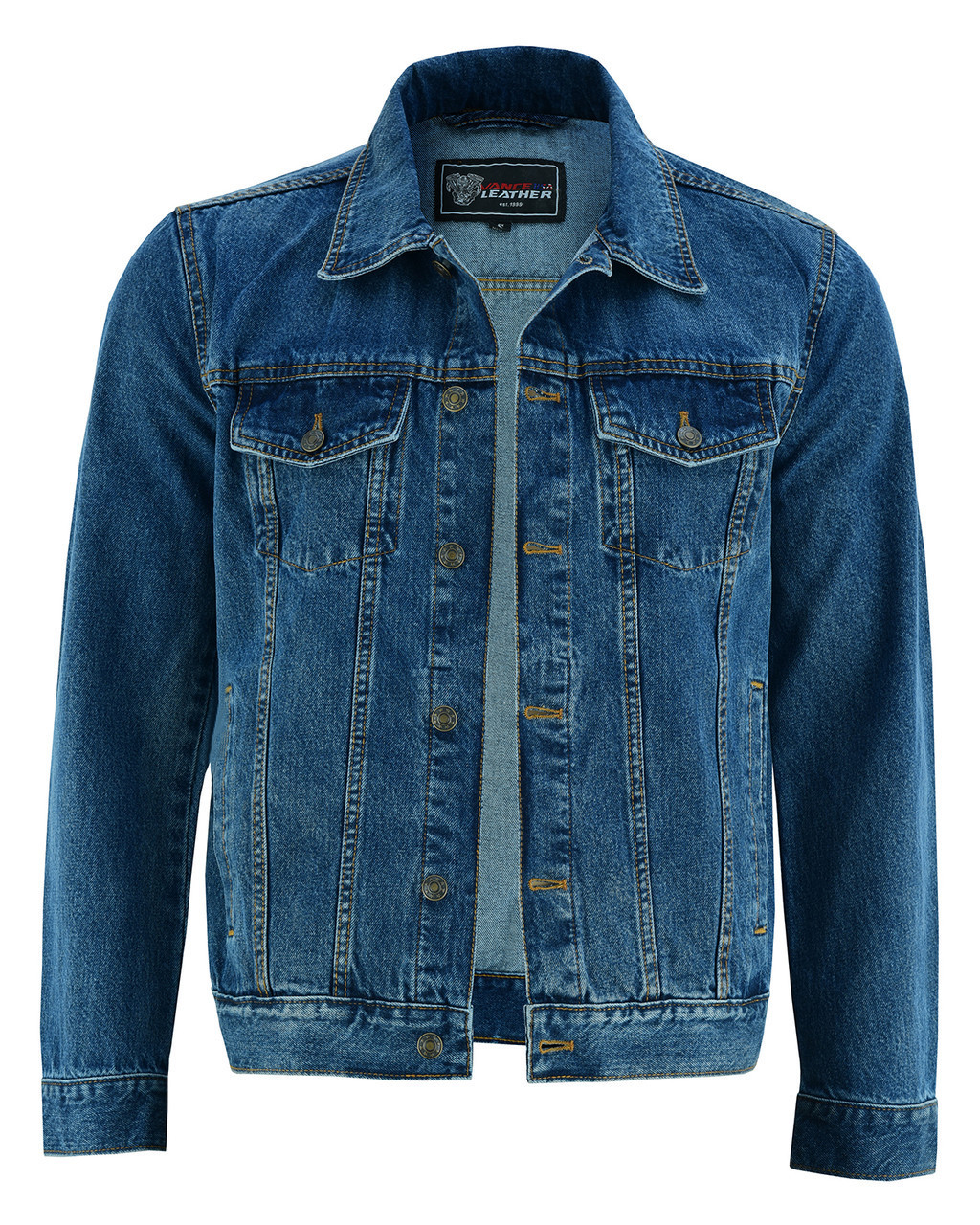 Men's Jean Jacket Slim Men Fits Denim Jacket Solid Male Jean Coat | Fruugo  NO