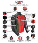 Joe Rocket Atomic 5.0 Waterproof Mens Textile Motorcycle Jacket - Infographics