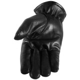 Vance GL2055 Mens Black Winter Biker Leather Motorcycle Riding Gloves - Palm View