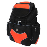 Vance VS345 Grey or Orange Nylon Deluxe Motorcycle Luggage Travel Touring Bag Sissybar Bag - Orange