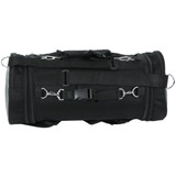 Vance VS380 Black Expandable Motorcycle Roll Bag -Back View