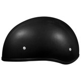 Daytona Skull Cap Leather Half Helmet - Left View