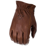 Highway 21 Louie Leather Motorcycle Gloves - Brown