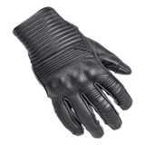 Cortech Bully Mens Leather Motorcycle Gloves-Black