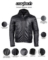 Cortech Marquee Mens Motorcycle Leather Jacket - infographics