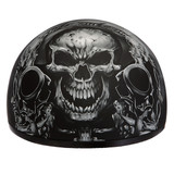 Daytona Skull Cap Guns Helmet - Front View