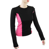 Vance Women's Long Sleeve Fitted Motorcycle Shirt-Fuchsia