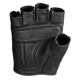 Highway 21 Half Jab Perforated Leather Motorcycle Gloves - Palm View