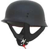 AFX FX-88 German Style Motorcycle Helmet - Flat Black