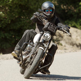 Biltwell Lane Splitter Flat Black Helmet - Life Image