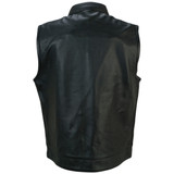 Z1R Vindicator Leather Vest - Back View