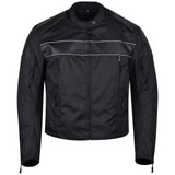 Vance VL1518 Mens Textile Motorcycle Jacket Motorbike Biker Riding Jacket Breathable with CE Armor - front