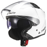 LS2 Copter Helmet-White-Open-View