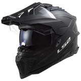 LS2 Explorer Helmet-Matte Black-Open-View