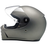 Biltwell Lane Splitter Flat Titanium Helmet - Side View