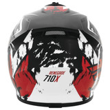 THH T710X Renegade Helmet - Red/White Back View
