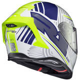 Scorpion EXO-R1 Air Juice Helmet-White/Blue-Rear-View