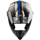 GMax MX-46 Off-Road Patriot Helmet-Black/Grey-Front-View