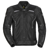 Cortech Speedway Vader Leather Jacket-Black-Front-View