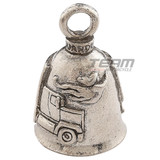 Biker Motorcycle Bells - Guardian Bell Trucker - Never Drive Faster Than Your Angel Can Fly