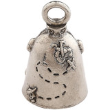 Biker Motorcycle Bells - Guardian Bell Pirate Skull - Back View