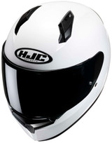 HJC-C10-Solid-Full-Face-Motorcycle-Helmet-White-Top-View